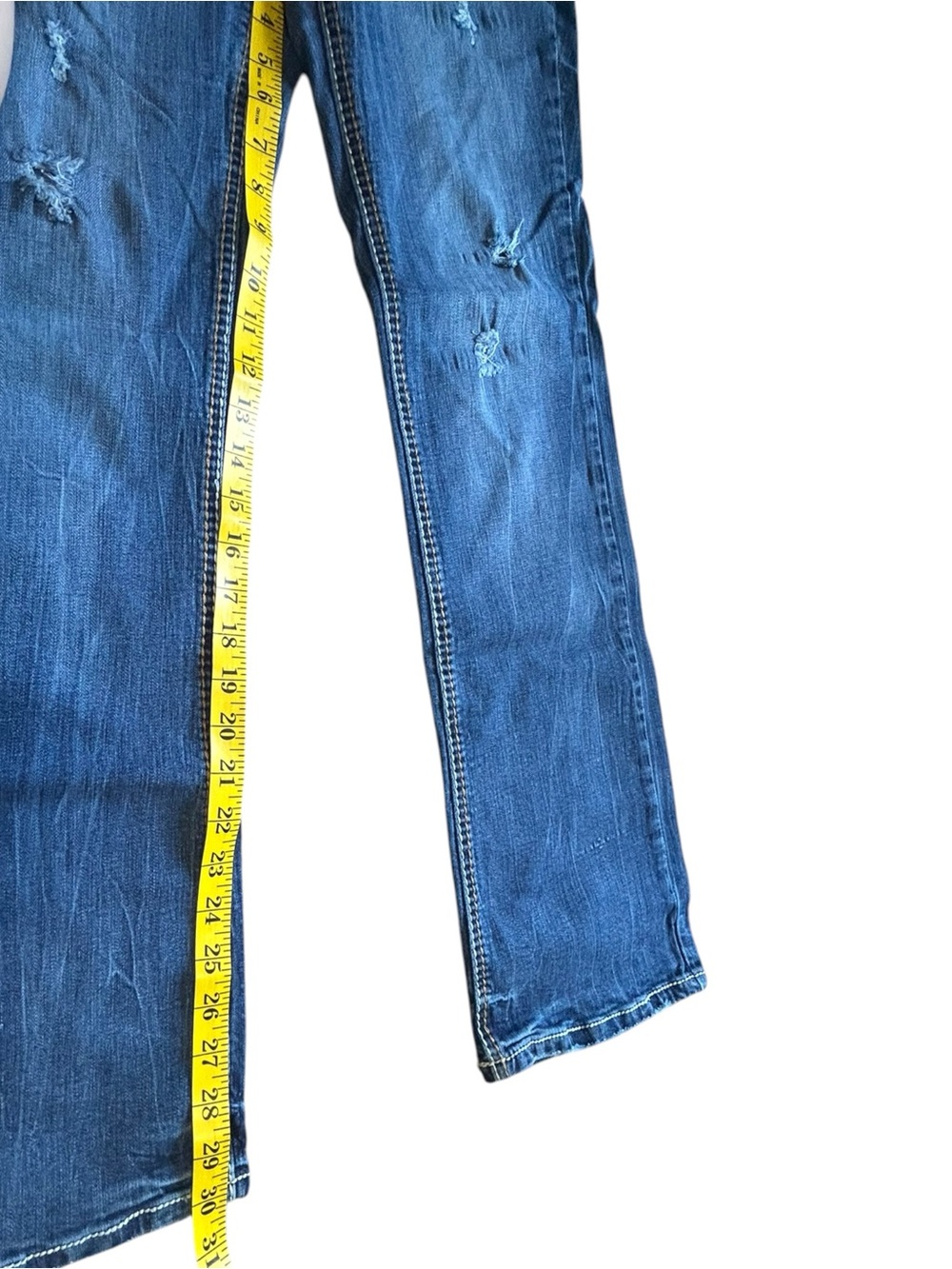 Amethyst Rachel Bootcut Distressed Stretch Jeans Size 13 - Picture 8 of 13